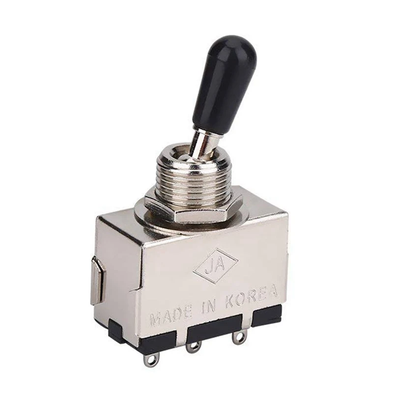 8Pc Guitar 3 Way Toggle Switch, Enclosed 3 Way Selector Switch With Black Tip Knob For Lp Style Electric Guitar
8Pc Guitar 3 Way Toggle Switch, Enclosed 3 Way Selector Switch With Black Tip Knob For Lp Style Electric Guitar
