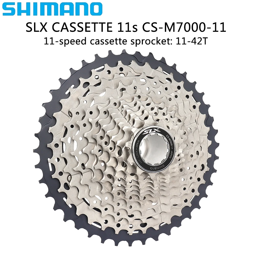 SHIMANO SLX 11 Speed CS-M7000-11 Mountain Bike Cassette Sprocket 11-42T Freewheel for MTB Bike Original Bicycle Parts
SHIMANO SLX 11 Speed CS-M7000-11 Mountain Bike Cassette Sprocket 11-42T Freewheel for MTB Bike Original Bicycle Parts