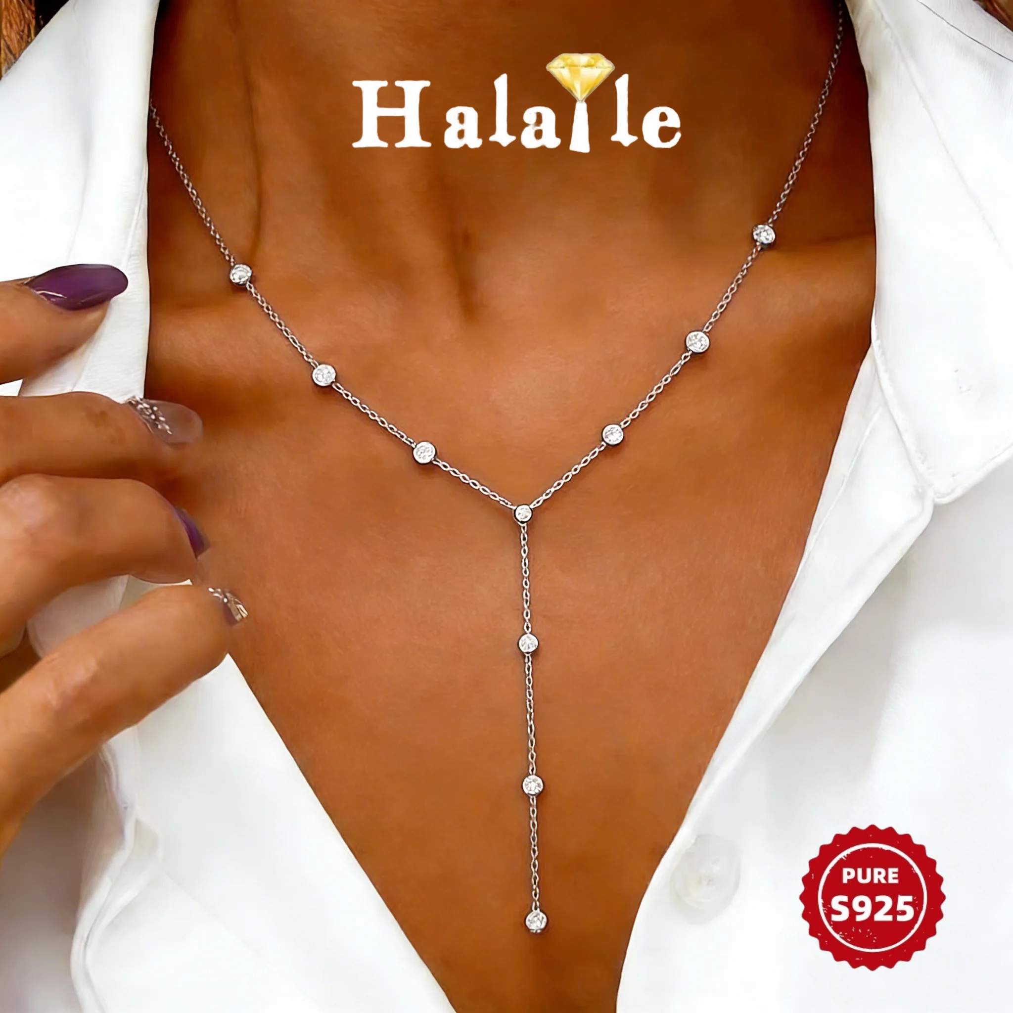 Halaile 0,1 карата D цвет муассанит пузырьковое ожерелье S925 стерлингового серебра Babysbreath для женщин модные изящные ювелирные изделия элегантный подарок
Halaile 0,1 карата D цвет муассанит пузырьковое ожерелье S925 стерлингового серебра Babysbreath для женщин модные изящные ювелирные изделия элегантный подарок