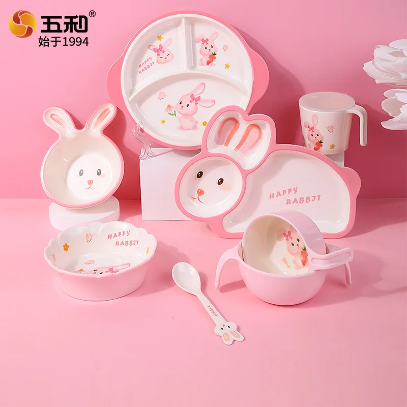 Wu He Kids Melamine Bowls Tableware Set Divided Plate Noodle Bowl Cup Spoon BPA Free Unbreakable Children
Wu He Kids Melamine Bowls Tableware Set Divided Plate Noodle Bowl Cup Spoon BPA Free Unbreakable Children