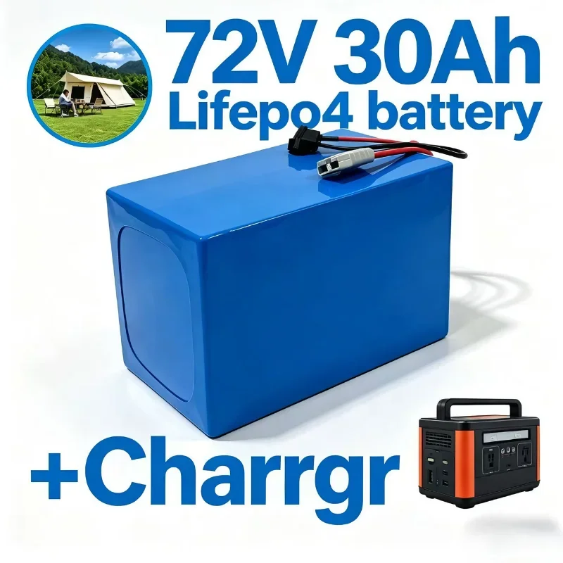 72V 30Ah 30A LiFePO4 Battery with Bluetooth BMS, for 1000W-3000W E-Bike Scooter, NOT 20Ah 25Ah 35Ah 40Ah
72V 30Ah 30A LiFePO4 Battery with Bluetooth BMS, for 1000W-3000W E-Bike Scooter, NOT 20Ah 25Ah 35Ah 40Ah