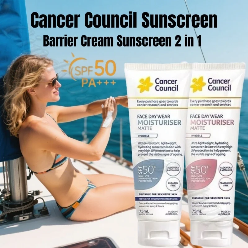 Cancer Council SPF50+ PA+++ Sunscreen Primer 2 in 1 Lightweight Non Greasy 75ml
Cancer Council SPF50+ PA+++ Sunscreen Primer 2 in 1 Lightweight Non Greasy 75ml
