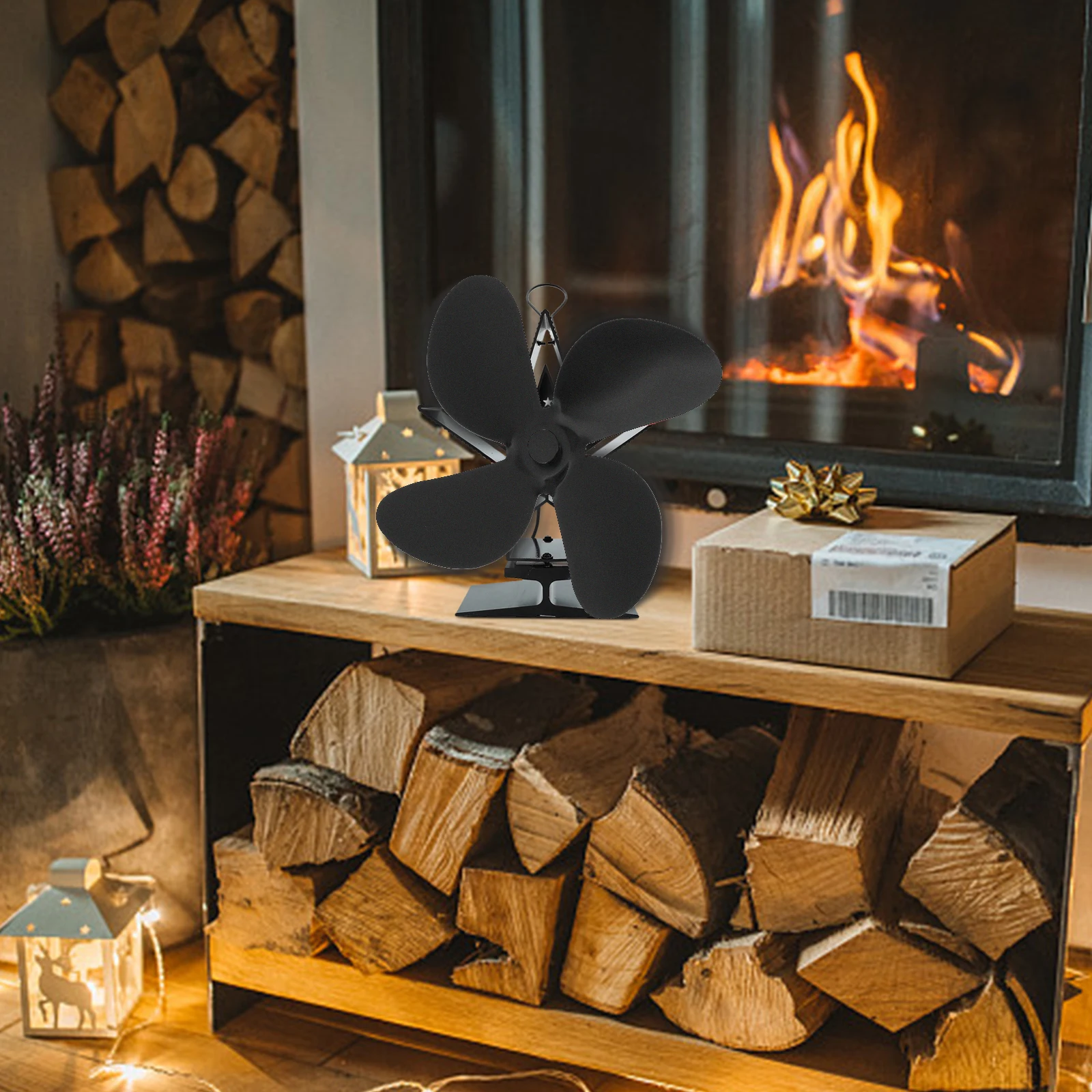 Aluminum Alloy Fireplace Fan Blades Silent Heat Powered Stove Parts Warm Air Blower Long Lasting High Temp Resistant
Aluminum Alloy Fireplace Fan Blades Silent Heat Powered Stove Parts Warm Air Blower Long Lasting High Temp Resistant