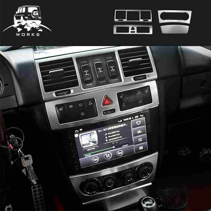 W463 2006-2011year car G Class upgrade interior trims kit G500 G63 metal interior trim cover auto parts
W463 2006-2011year car G Class upgrade interior trims kit G500 G63 metal interior trim cover auto parts