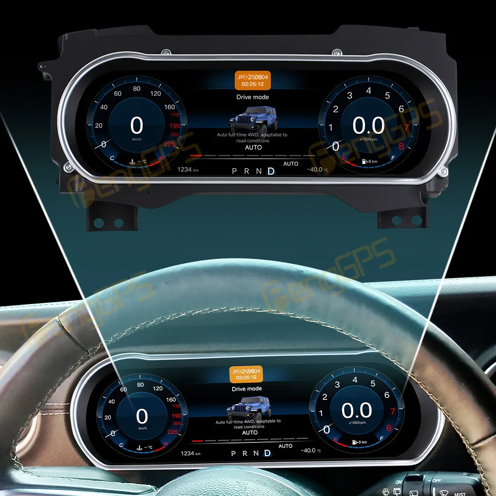 For Jeep Wrangler 2018-2023 Car LCD Dashboard Digital Cluster Virtual Cockpit Instrument Speedometer Multifunctional
For Jeep Wrangler 2018-2023 Car LCD Dashboard Digital Cluster Virtual Cockpit Instrument Speedometer Multifunctional