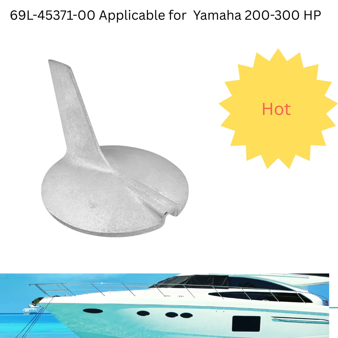 Антикоррозионный защитный анод морского подвесного двигателя 69L-45371-00 Подходит для Yamaha 200-300 л.с.
Антикоррозионный защитный анод морского подвесного двигателя 69L-45371-00 Подходит для Yamaha 200-300 л.с.