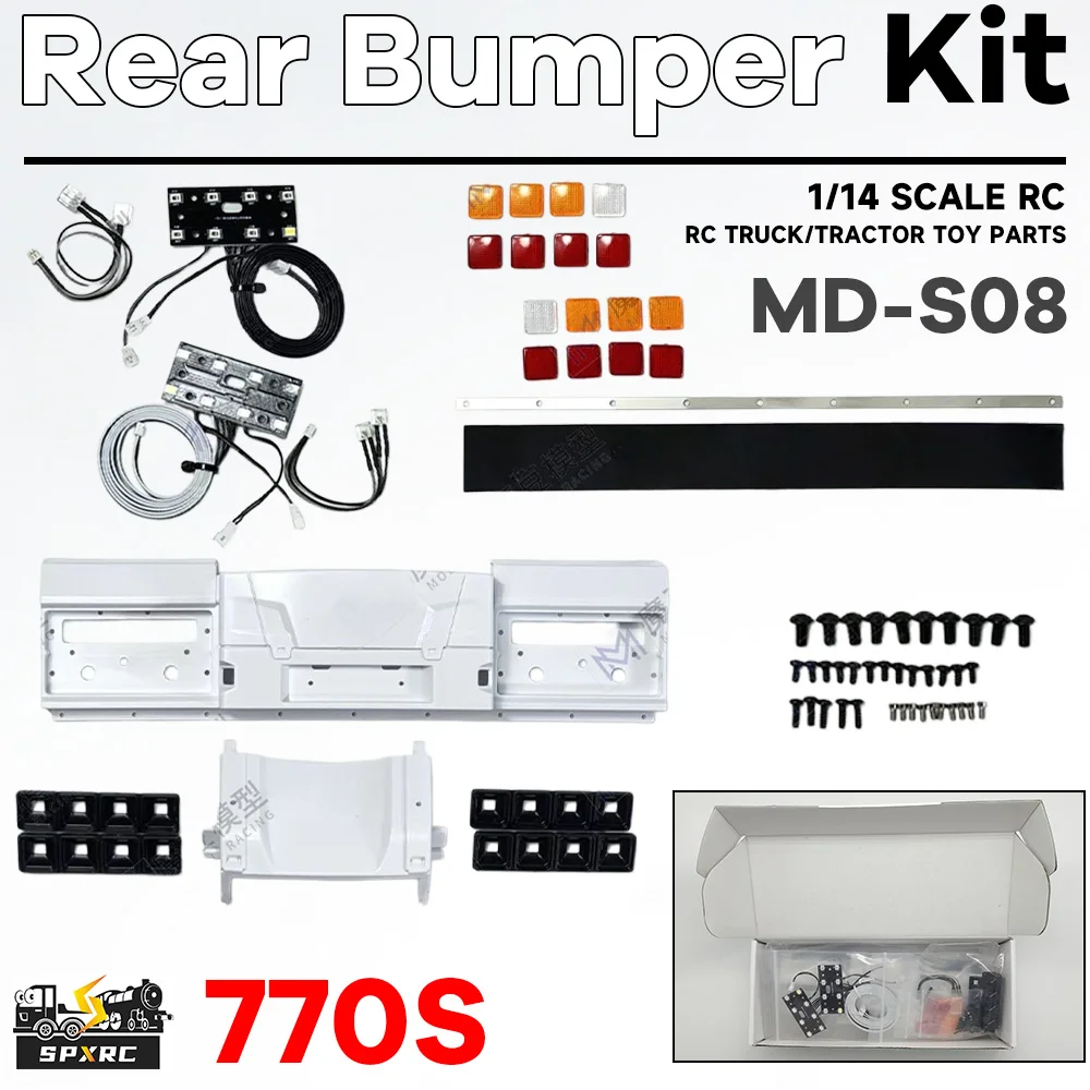 770s Rear Bumper Kit LED Taillight Lamp Set 1 set For 1/14 Tamiyaa RC European Truck Tractor Tipper SCANIAA MODO Toy Model Parts
770s Rear Bumper Kit LED Taillight Lamp Set 1 set For 1/14 Tamiyaa RC European Truck Tractor Tipper SCANIAA MODO Toy Model Parts