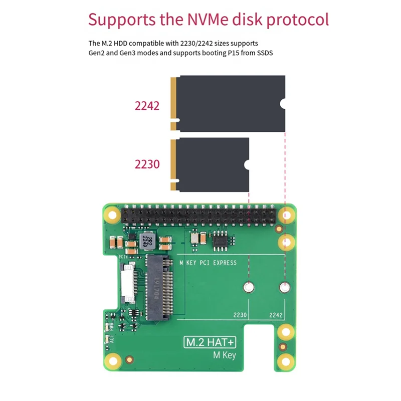 EF-For Raspberry Pi 5 Pcie To M.2 HAT+ Nvme SSD Expansion Board Gen2 Gen3 For 2230 2242 Nvme M.2 SSD
EF-For Raspberry Pi 5 Pcie To M.2 HAT+ Nvme SSD Expansion Board Gen2 Gen3 For 2230 2242 Nvme M.2 SSD