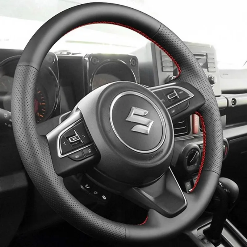 Hand Stitched Sweat-absorbent Car Steering Wheel Cover for Suzuki Jimny 2022 2023 2024 DIY Breathable Cowhide Car Interior
Hand Stitched Sweat-absorbent Car Steering Wheel Cover for Suzuki Jimny 2022 2023 2024 DIY Breathable Cowhide Car Interior