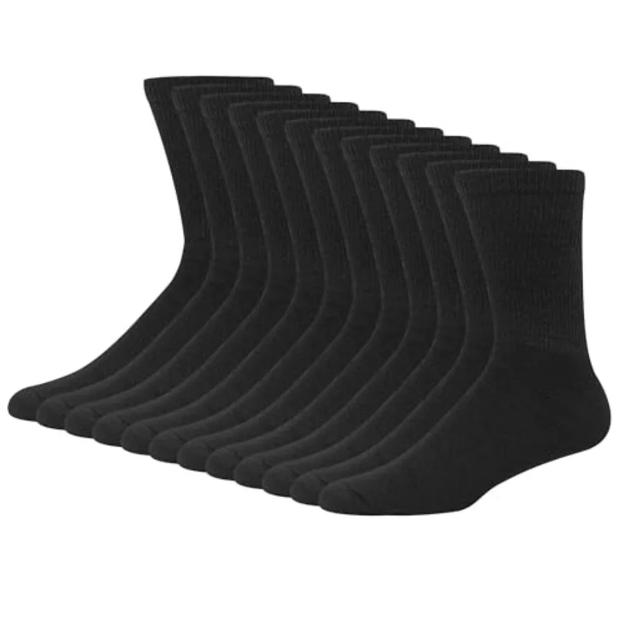 Men's Double Tough Socks, and Moisturing Wicking Socks, Black and White, Multi-Packs
Men's Double Tough Socks, and Moisturing Wicking Socks, Black and White, Multi-Packs