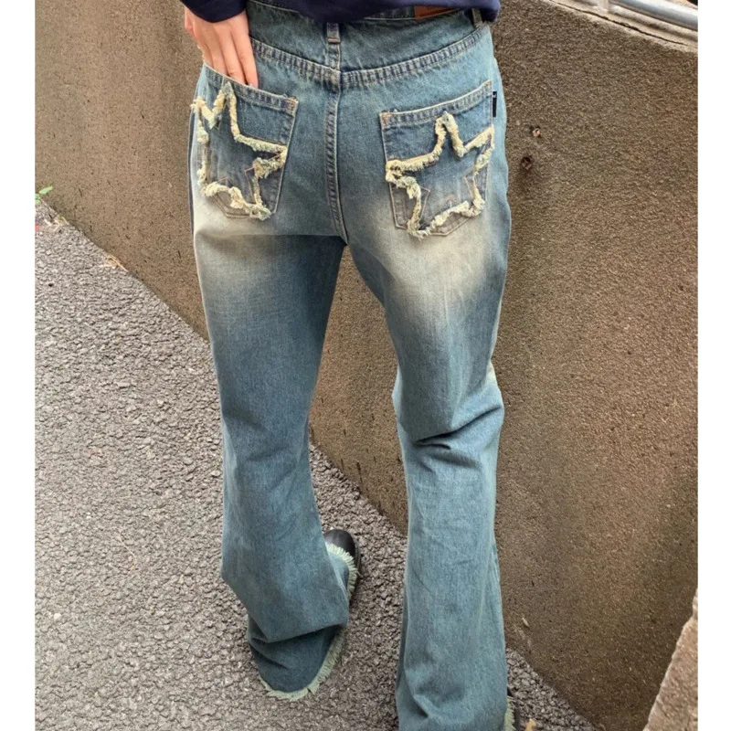 Women Fashion Vintage Wide Leg Jeans 2023 Star Girl Y2k High Waist Denim Pants Female Clothing Summer Harajuku Straight Trousers
Women Fashion Vintage Wide Leg Jeans 2023 Star Girl Y2k High Waist Denim Pants Female Clothing Summer Harajuku Straight Trousers