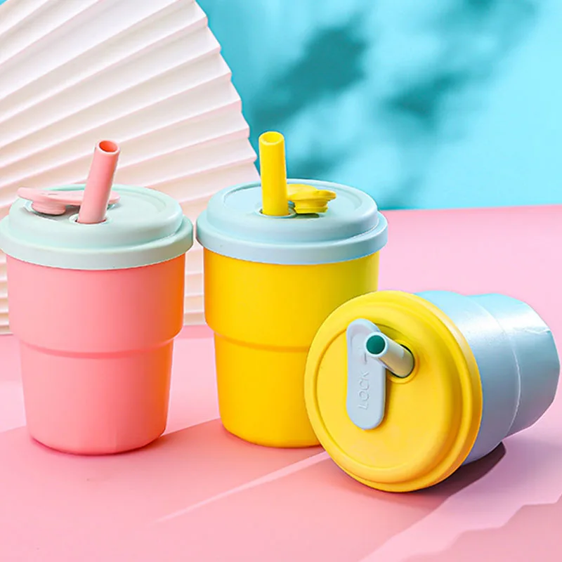 D2 380Ml Water Bottle Kid Silicone Straw Drinking Cup Household Drinking Water Milk Cups Anti-Fall High Temperature Coffee Net
D2 380Ml Water Bottle Kid Silicone Straw Drinking Cup Household Drinking Water Milk Cups Anti-Fall High Temperature Coffee Net
