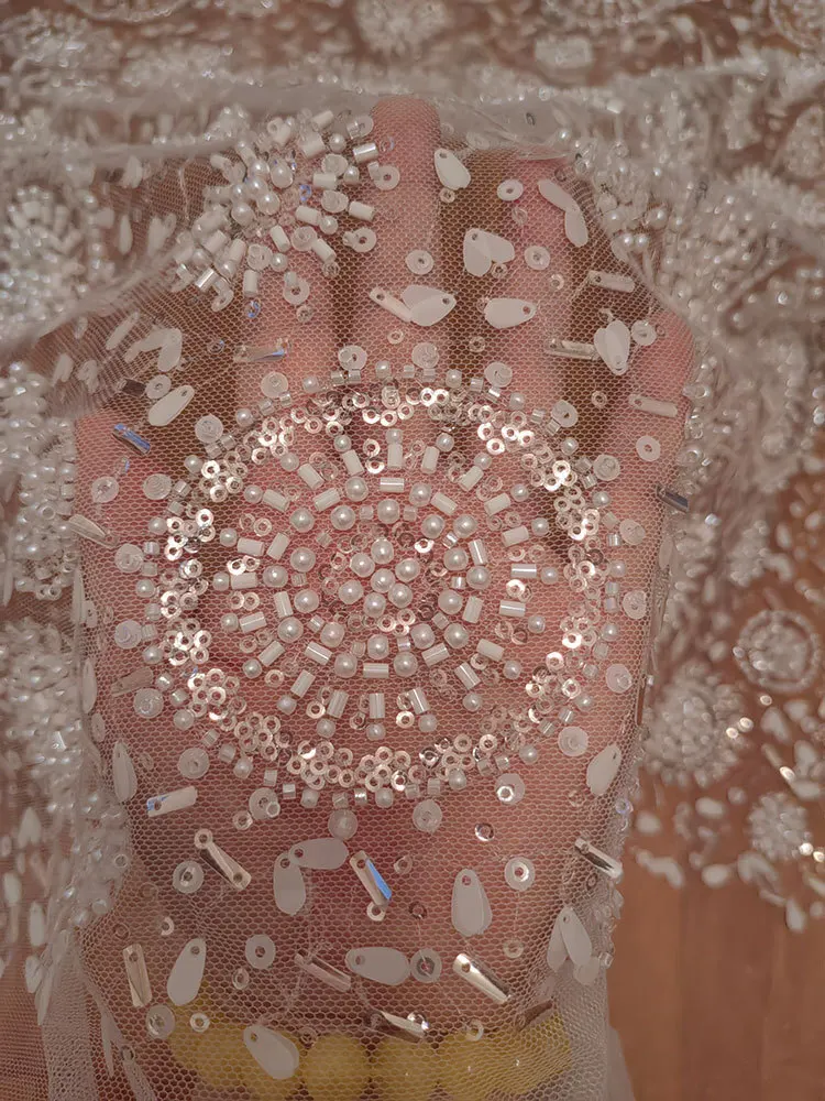 Heavy Industry Nail Bead Sequin Sunflower Style Lace Mesh Wedding Dress DIY Decorative Accessories
Heavy Industry Nail Bead Sequin Sunflower Style Lace Mesh Wedding Dress DIY Decorative Accessories
