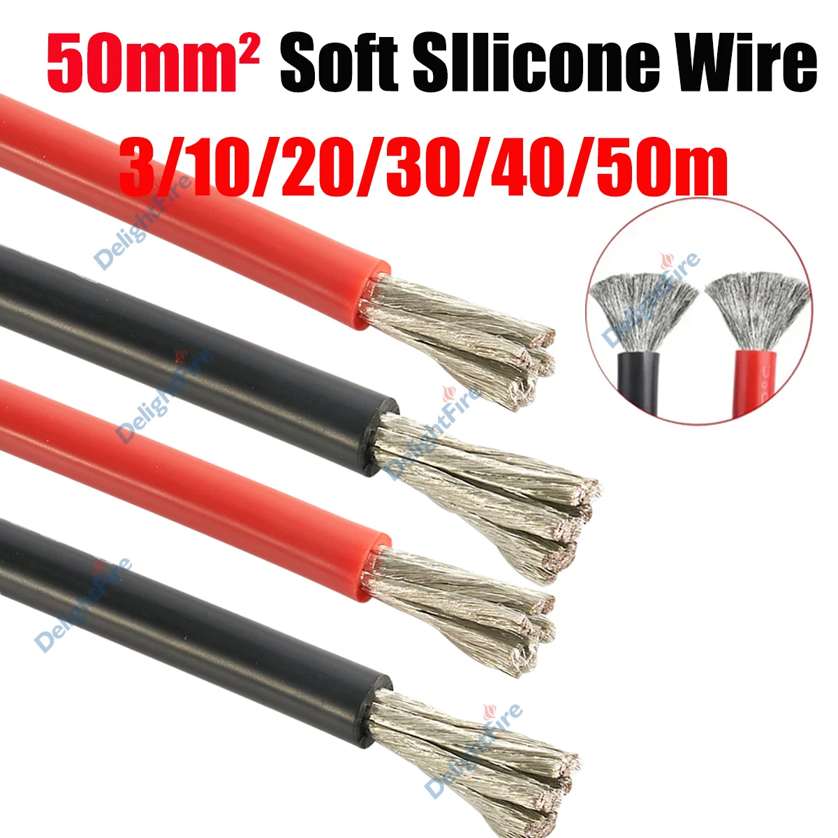 0 AWG Heat Resistant Silicone Wire 50mm² Flexible Red Black Silicone Cable For Truck Car Solar Battery Generator Inverter Boats
0 AWG Heat Resistant Silicone Wire 50mm² Flexible Red Black Silicone Cable For Truck Car Solar Battery Generator Inverter Boats
