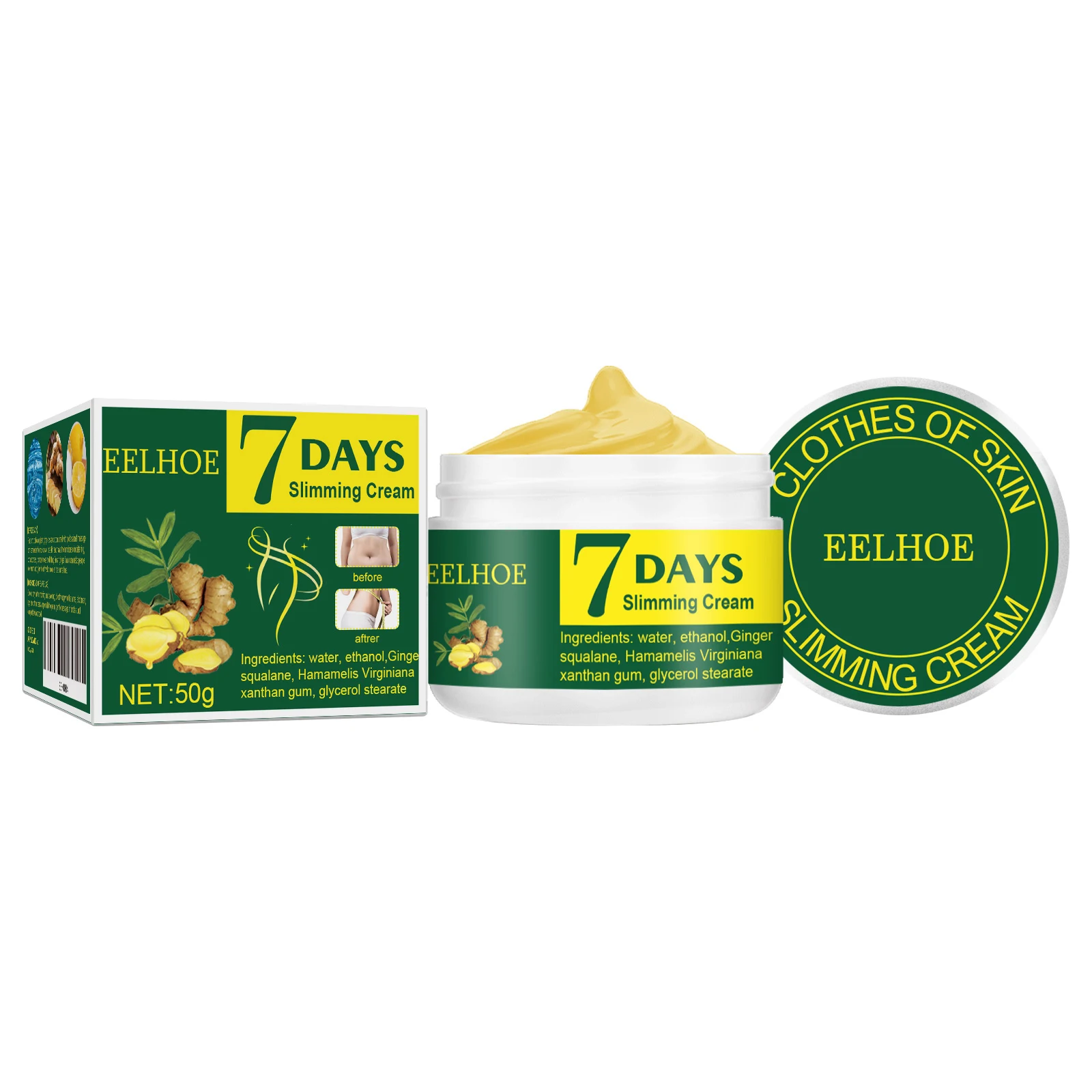 EELHOE Ginger Massage Cream Arm Belly Belly Skin Moisturizing Massage Body Care Cream 2pcs
EELHOE Ginger Massage Cream Arm Belly Belly Skin Moisturizing Massage Body Care Cream 2pcs