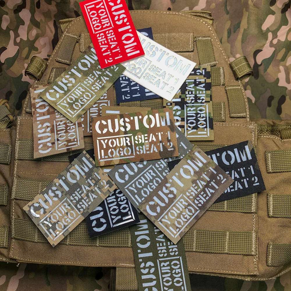 Custom Laser Cutting Patch Name Tapes Tag Reflective Material Brand White Letters Morale Tactics Military Airsoft
Custom Laser Cutting Patch Name Tapes Tag Reflective Material Brand White Letters Morale Tactics Military Airsoft