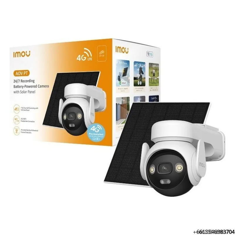 AOV PT 4G Solar Panel Surveillance Kit White and Black CMOS Sensor Cloud Storage 3K 2880x1620 IP65 H.265
AOV PT 4G Solar Panel Surveillance Kit White and Black CMOS Sensor Cloud Storage 3K 2880x1620 IP65 H.265