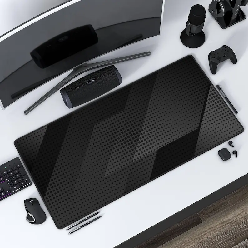Large expansion black square mousepad XXL computer accessory is an ideal choice for gamer and families as a high-quality deskmet
Large expansion black square mousepad XXL computer accessory is an ideal choice for gamer and families as a high-quality deskmet