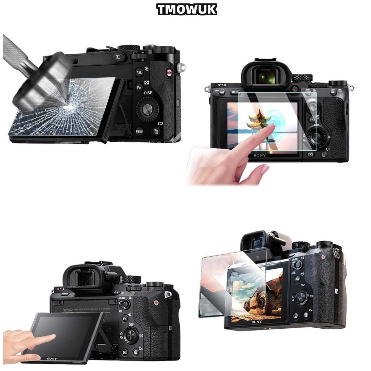 For A7R5 A7RM5 A7RV, Durable 9H Glass Screen Protector, Maintains Display Quality.
For A7R5 A7RM5 A7RV, Durable 9H Glass Screen Protector, Maintains Display Quality.
