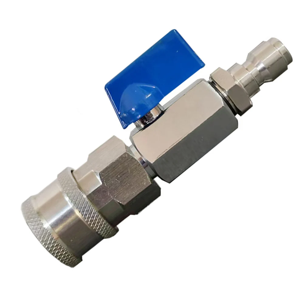 1pc 3/8in Or 1/4in High Pressure Washer Ball Valve Kit No Leak Stainless Steel Switch Pressure Washer Ball Valve Cleaning Tool
1pc 3/8in Or 1/4in High Pressure Washer Ball Valve Kit No Leak Stainless Steel Switch Pressure Washer Ball Valve Cleaning Tool
