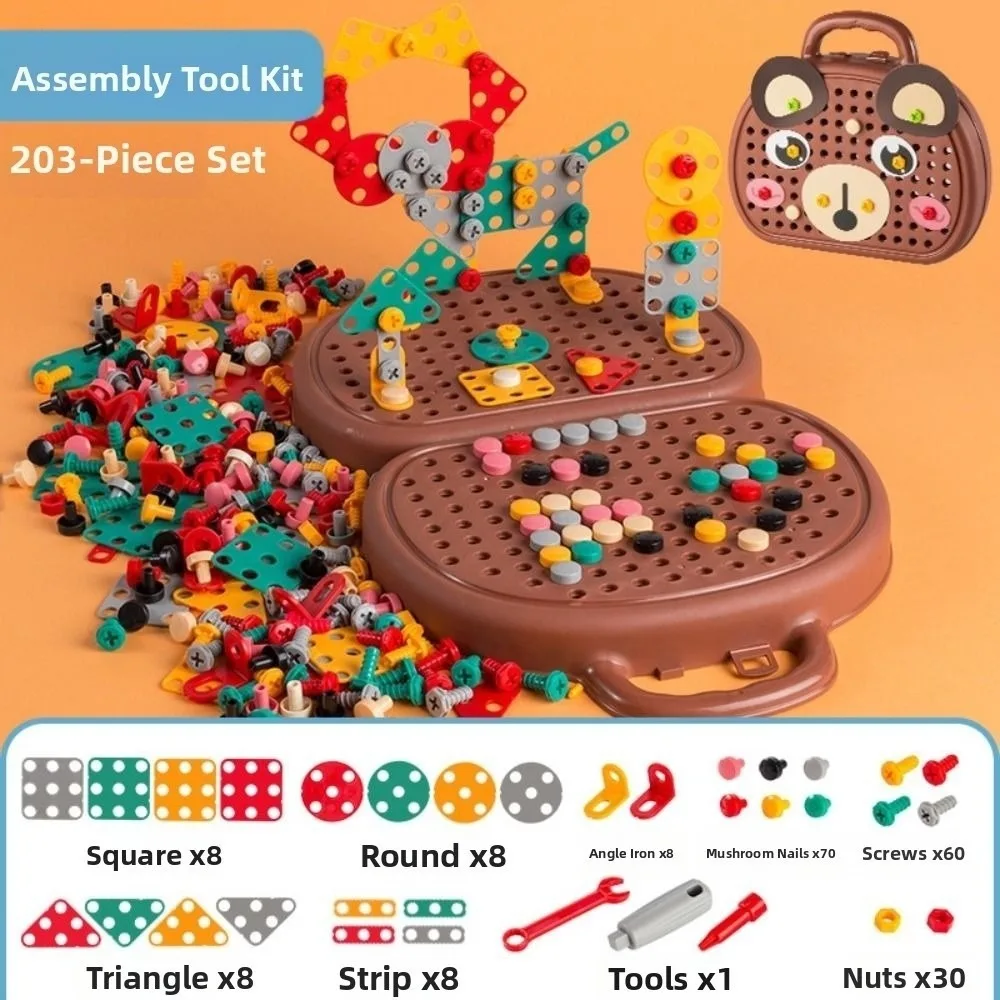 203 Pieces Baby Puzzle Assembling Toys Creative Mosaic Puzzle Interactive Children Repair Kit STEM Hands-On DIY Learning Toys
203 Pieces Baby Puzzle Assembling Toys Creative Mosaic Puzzle Interactive Children Repair Kit STEM Hands-On DIY Learning Toys
