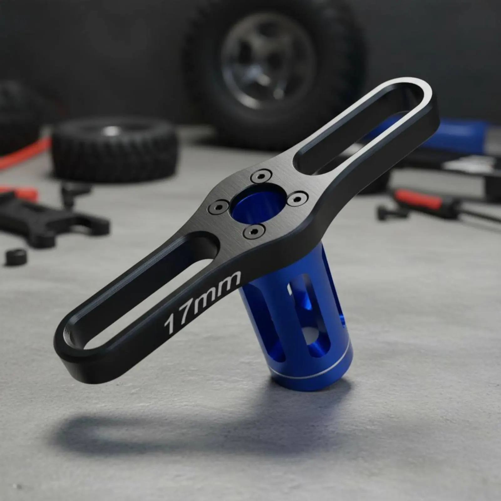 17mm RC Wheel Driver Anodized RC Car Wheel Nut Tool 17mm Hex Socket Sandblasted Finish T-Handle Socket Wrench Aluminum Alloy
17mm RC Wheel Driver Anodized RC Car Wheel Nut Tool 17mm Hex Socket Sandblasted Finish T-Handle Socket Wrench Aluminum Alloy