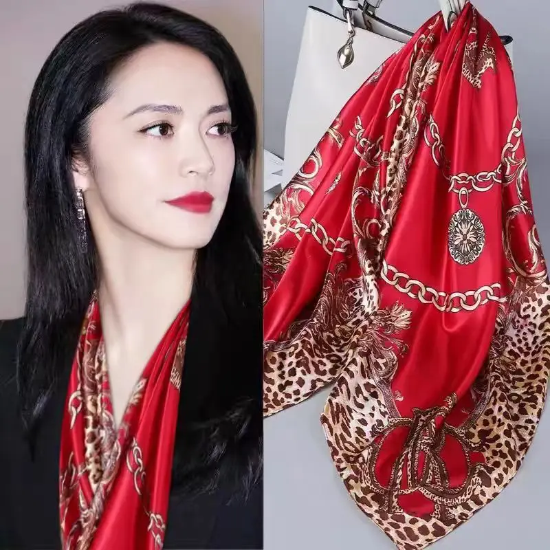 90 Large Square Silk Scarf for Women 2025 New Spring and Summer High-End Korean Style Versatile Thin Scarf Shawl
90 Large Square Silk Scarf for Women 2025 New Spring and Summer High-End Korean Style Versatile Thin Scarf Shawl