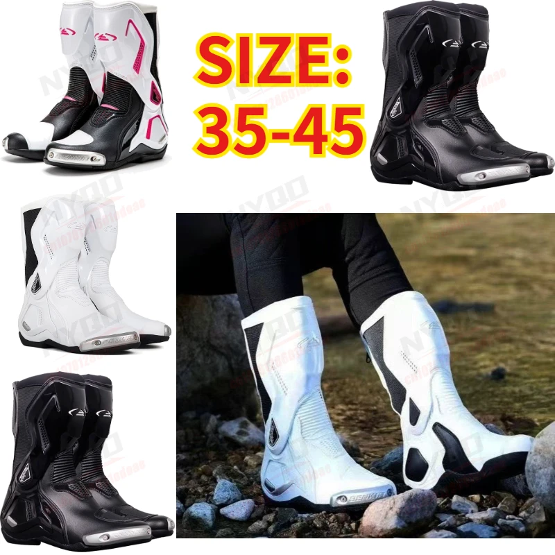BENKIA CE Certified Motorcycle Boots, Professional Track Racing Breathable Summer Riding Boots
BENKIA CE Certified Motorcycle Boots, Professional Track Racing Breathable Summer Riding Boots