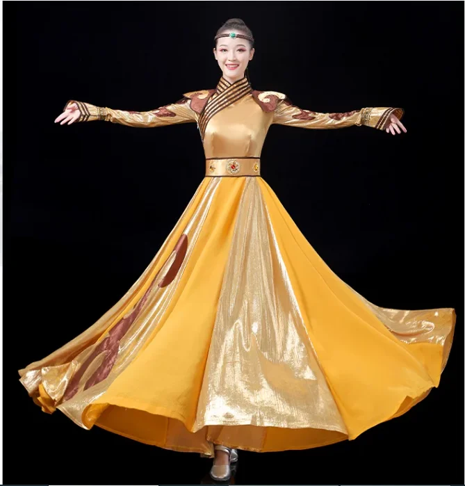 Mongolian Dance Costumes, Adult Grassland Horse Riding Dance Performance Costumes
Mongolian Dance Costumes, Adult Grassland Horse Riding Dance Performance Costumes