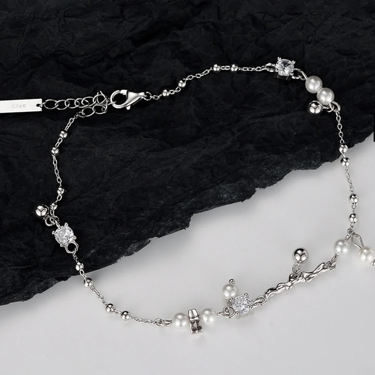 Summer Fashion 925 Sterling Silver Necklace Bead Women's Beach Party Necklace Ankle Jewelry Girl's Best Gift
Summer Fashion 925 Sterling Silver Necklace Bead Women's Beach Party Necklace Ankle Jewelry Girl's Best Gift