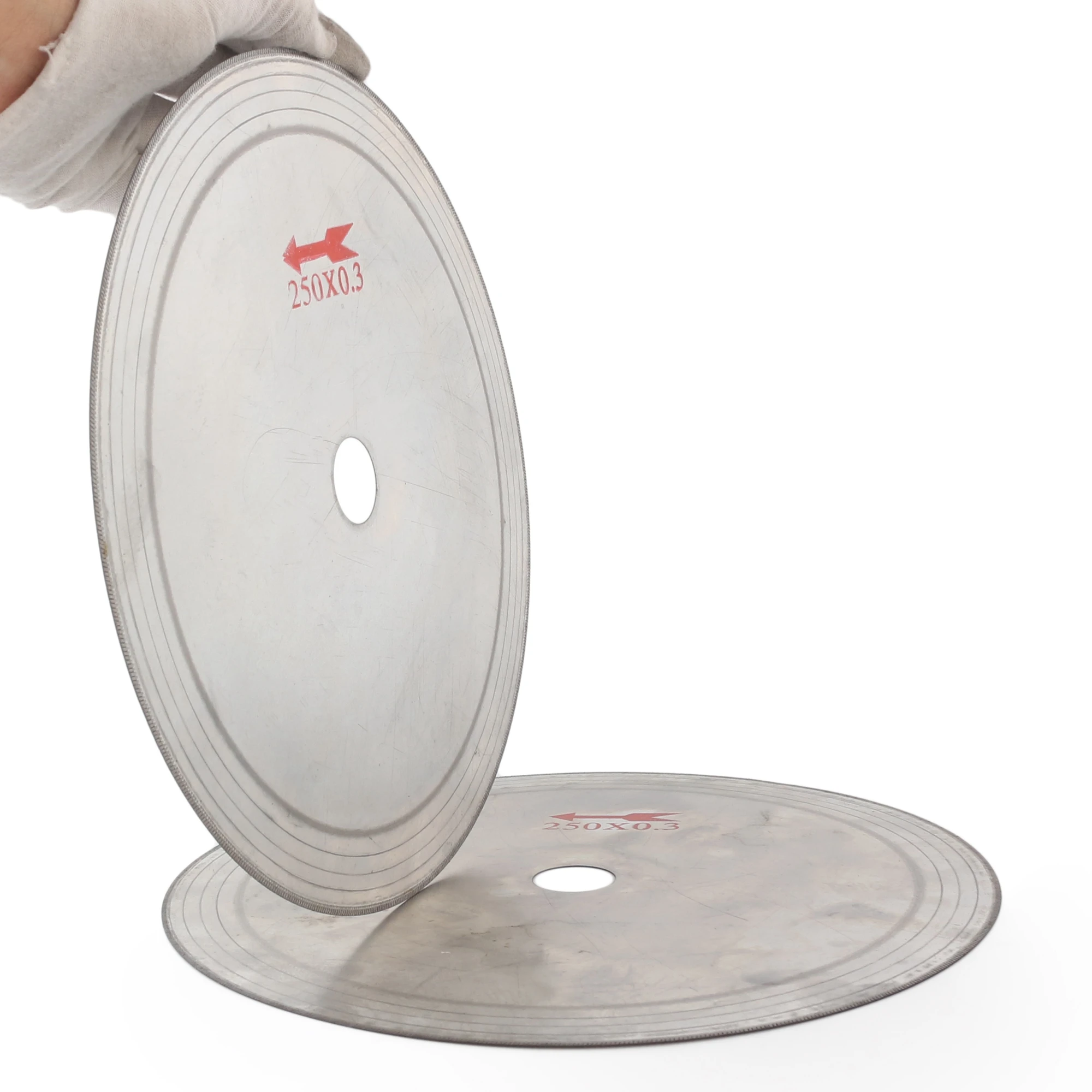 2Pcs 10-inch 250mm Ultra-thin Diamond Lapidary Saw Blade Cutting Disc 25.4mm Arbor for Gemstone Glass Jewelry Stone
2Pcs 10-inch 250mm Ultra-thin Diamond Lapidary Saw Blade Cutting Disc 25.4mm Arbor for Gemstone Glass Jewelry Stone