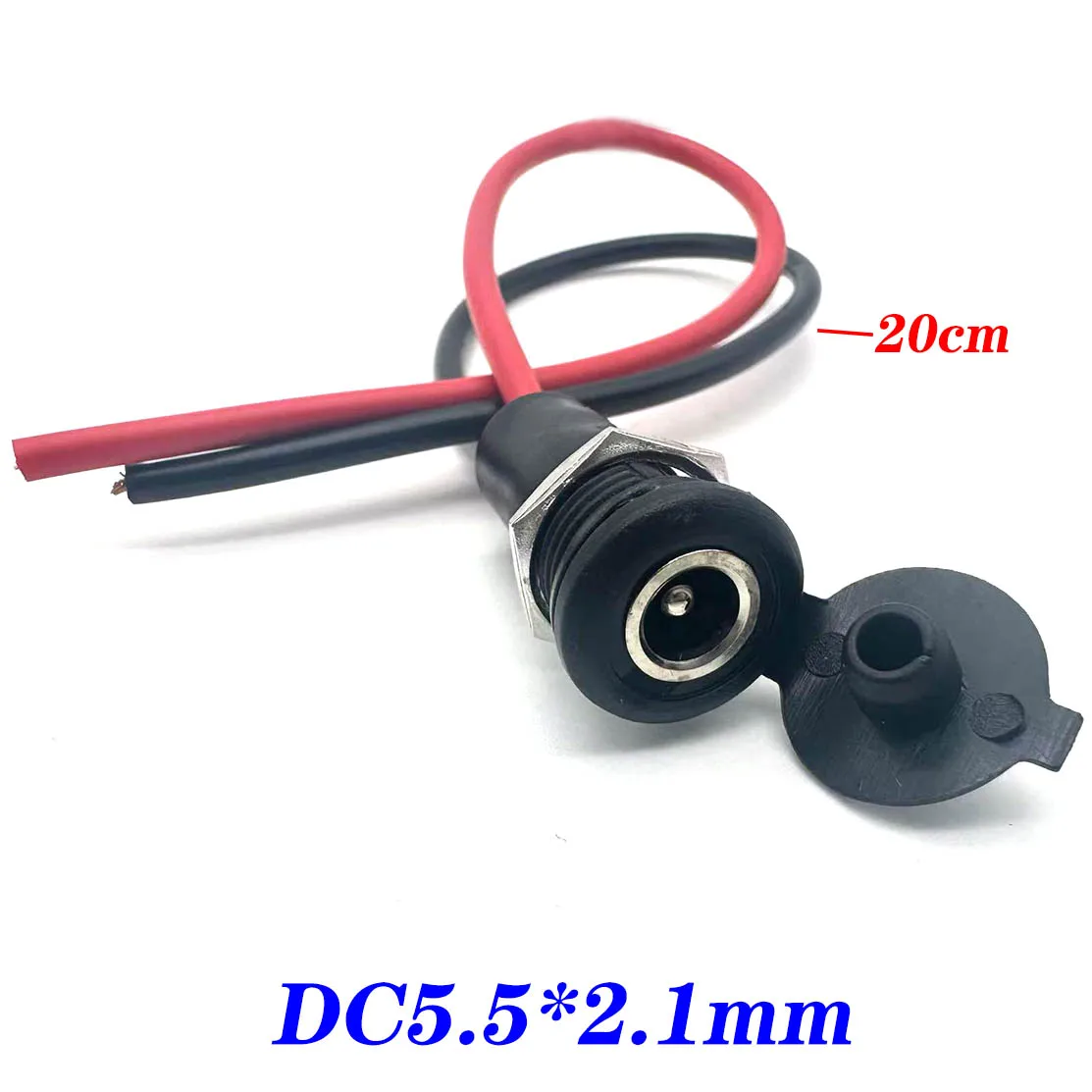 5.5 x 2.1mm DC Female Jack Socket Power Panel Mount Solder Connector With Cable 5.5*2.5 waterproof high current charging socket
5.5 x 2.1mm DC Female Jack Socket Power Panel Mount Solder Connector With Cable 5.5*2.5 waterproof high current charging socket