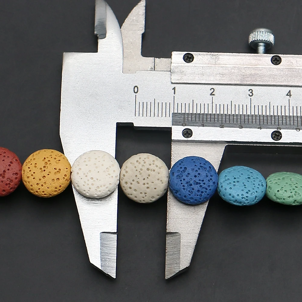 Unique Creative Natural Stone Flat Beads Aromatherapy Loose Colorful Disc-Shaped Lava Rock Diffuser Beads DIY Jewelry Accessory
Unique Creative Natural Stone Flat Beads Aromatherapy Loose Colorful Disc-Shaped Lava Rock Diffuser Beads DIY Jewelry Accessory