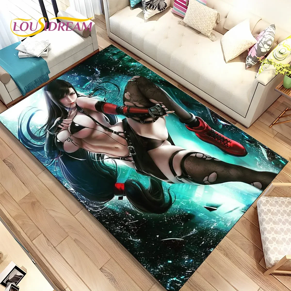 Tifa Aerith сексуальная девушка кружевной игровой коврик в стиле аниме, ковер для дома, гостиной, спальни, дивана, коврик, декор, детский нескользящий напольный коврик
Tifa Aerith сексуальная девушка кружевной игровой коврик в стиле аниме, ковер для дома, гостиной, спальни, дивана, коврик, декор, детский нескользящий напольный коврик