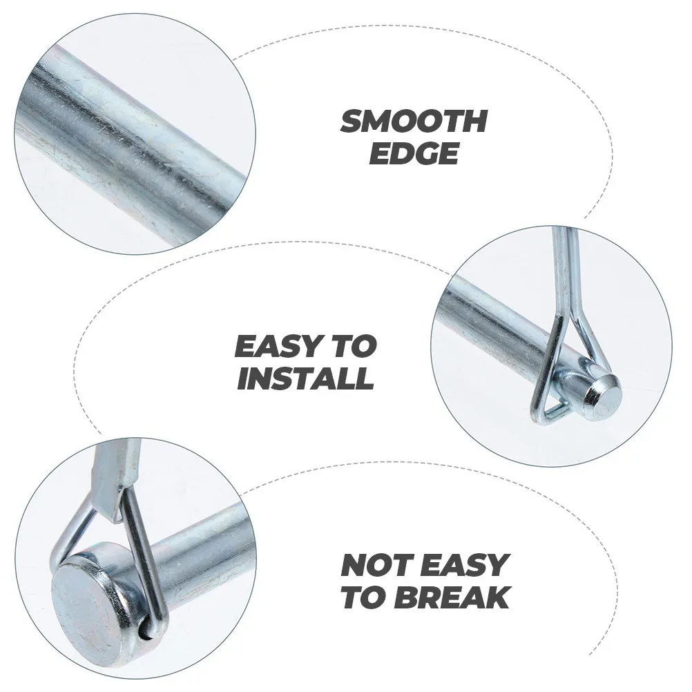 8Pcs Shaft Locking Hitch Pin High Quality Carbon Steel Safety Coupler Pin for Lawn Farming Trailer Applications
8Pcs Shaft Locking Hitch Pin High Quality Carbon Steel Safety Coupler Pin for Lawn Farming Trailer Applications