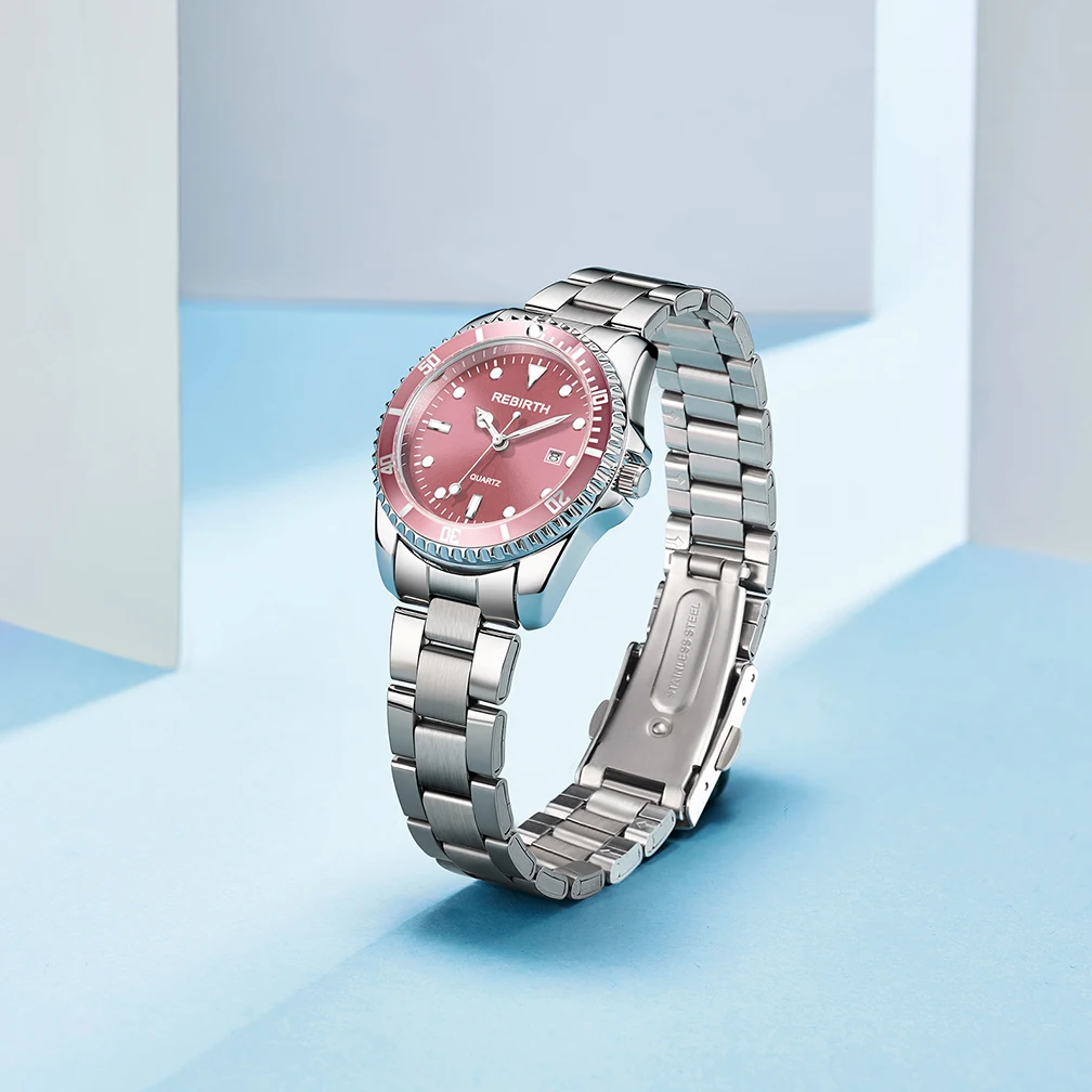 REBIRTH Original Women's Watch Fashion Business Stainless Steel Strap Automatic Date Waterproof Women's Watch
REBIRTH Original Women's Watch Fashion Business Stainless Steel Strap Automatic Date Waterproof Women's Watch