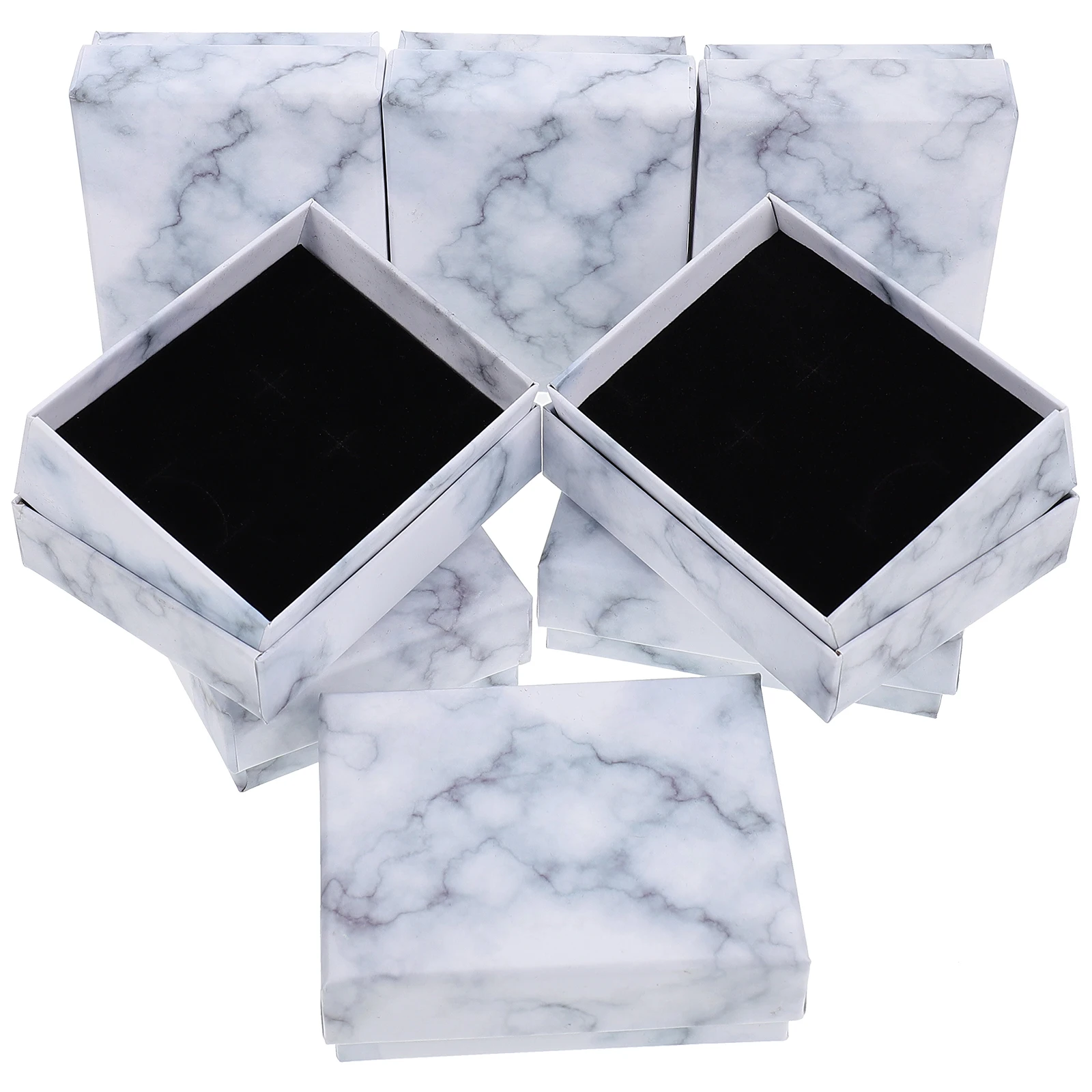 8pcs Marble Pattern Jewelry Storage Boxes Premium Paper Material Sturdy Durable Multifunctional Earring Necklace Case Display
8pcs Marble Pattern Jewelry Storage Boxes Premium Paper Material Sturdy Durable Multifunctional Earring Necklace Case Display