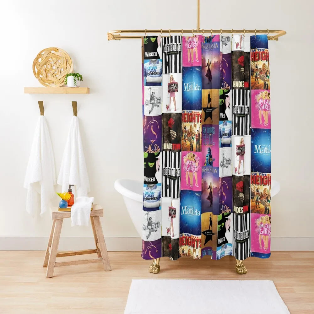 Musical Playbill Collage Shower Curtain For Shower Bathroom And Shower Waterproof Bath And Anti-Mold Curtain
Musical Playbill Collage Shower Curtain For Shower Bathroom And Shower Waterproof Bath And Anti-Mold Curtain