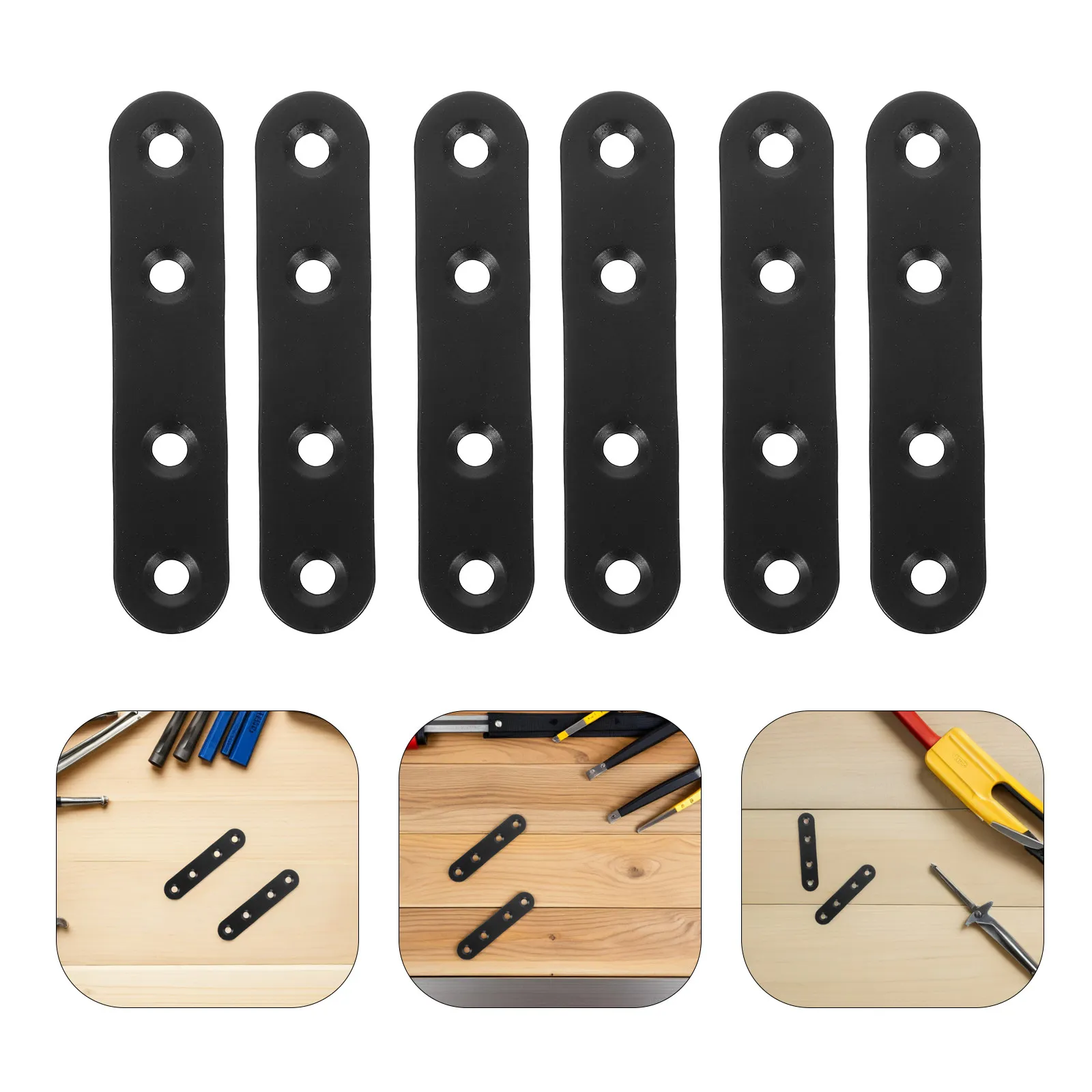 20 Pcs Flat Straight Brace Bracket Plate Mending Braces Corner Black Metal With M4x16 Screws Stainless Steel For Wood Furniture
20 Pcs Flat Straight Brace Bracket Plate Mending Braces Corner Black Metal With M4x16 Screws Stainless Steel For Wood Furniture
