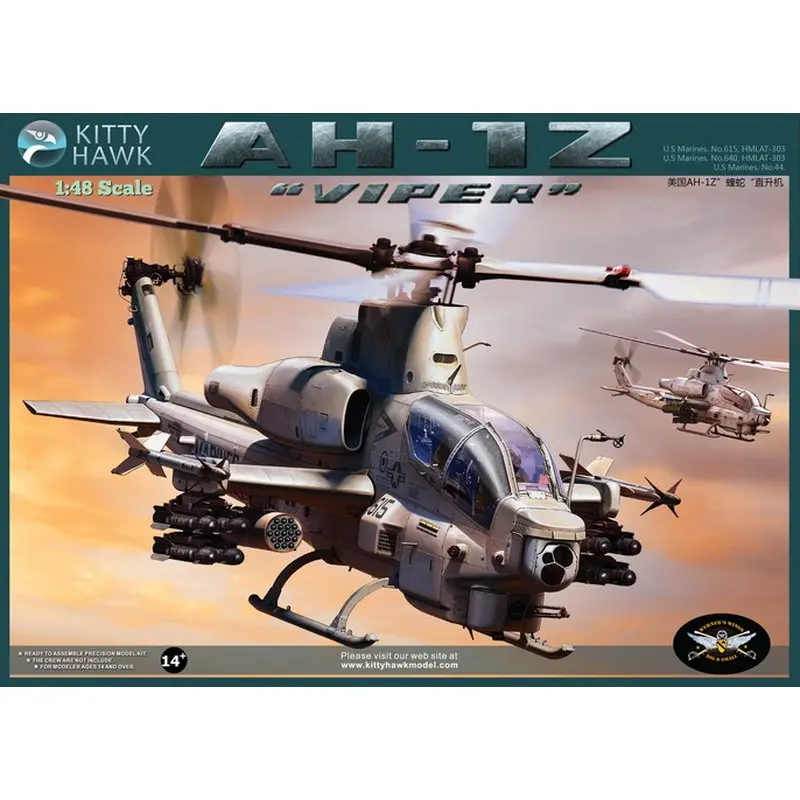 Kitty Hawk KH80125 1/48 U.S. AH-1Z "Viper" - Scale Model Kit
Kitty Hawk KH80125 1/48 U.S. AH-1Z "Viper" - Scale Model Kit