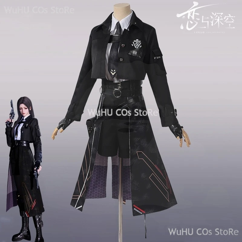 Nightbreaker Shadow Dress Love And Deepspace Heroines Cosplay Costume Wig Battle Outfit Black Uniform Halloween Party Women Girl
Nightbreaker Shadow Dress Love And Deepspace Heroines Cosplay Costume Wig Battle Outfit Black Uniform Halloween Party Women Girl