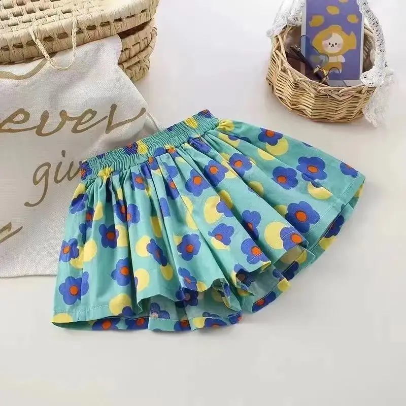 Girl's Floral Bloomer Shorts Lightweight Summer Outdoor Dress Shorts for Kids Versatile Anti Chafing Skirt Shorts with Fabric
Girl's Floral Bloomer Shorts Lightweight Summer Outdoor Dress Shorts for Kids Versatile Anti Chafing Skirt Shorts with Fabric