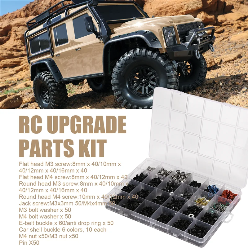 A13Q-Набор винтов для 1/10 Traxxas/SCX10/Redcat/HPI/Arrma/Losi, инструмент для ремонта радиоуправляемых автомобильных запчастей
A13Q-Набор винтов для 1/10 Traxxas/SCX10/Redcat/HPI/Arrma/Losi, инструмент для ремонта радиоуправляемых автомобильных запчастей