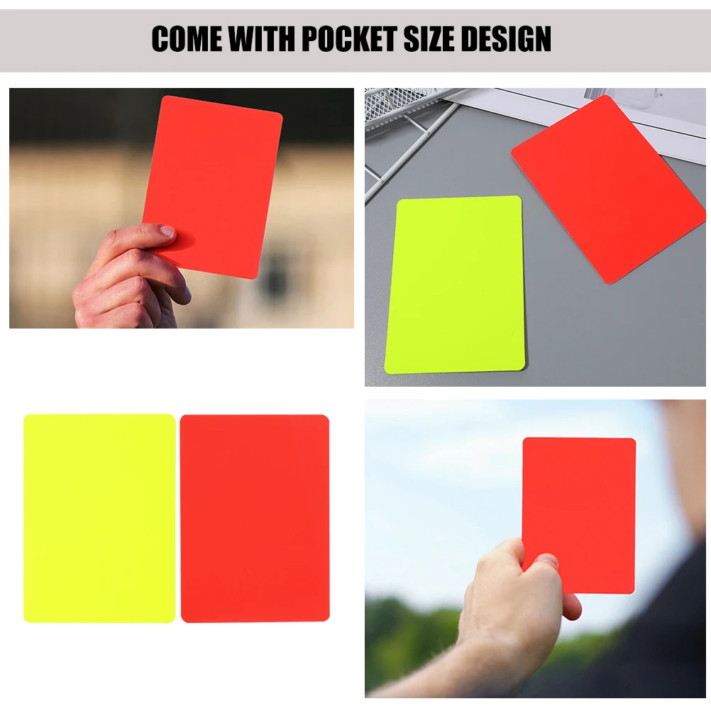 12 Pcs Yellow Card Soccer Red Referee Accessories Football Sports Cards Penalty for
12 Pcs Yellow Card Soccer Red Referee Accessories Football Sports Cards Penalty for