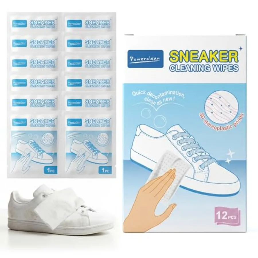 Sneaker Cleaner Wipes, Shoe Cleaning Wipes, Individually Wrapped, Safe for Leather, Canvas and Mesh, 30 Count Sneaker Wipes 12
Sneaker Cleaner Wipes, Shoe Cleaning Wipes, Individually Wrapped, Safe for Leather, Canvas and Mesh, 30 Count Sneaker Wipes 12
