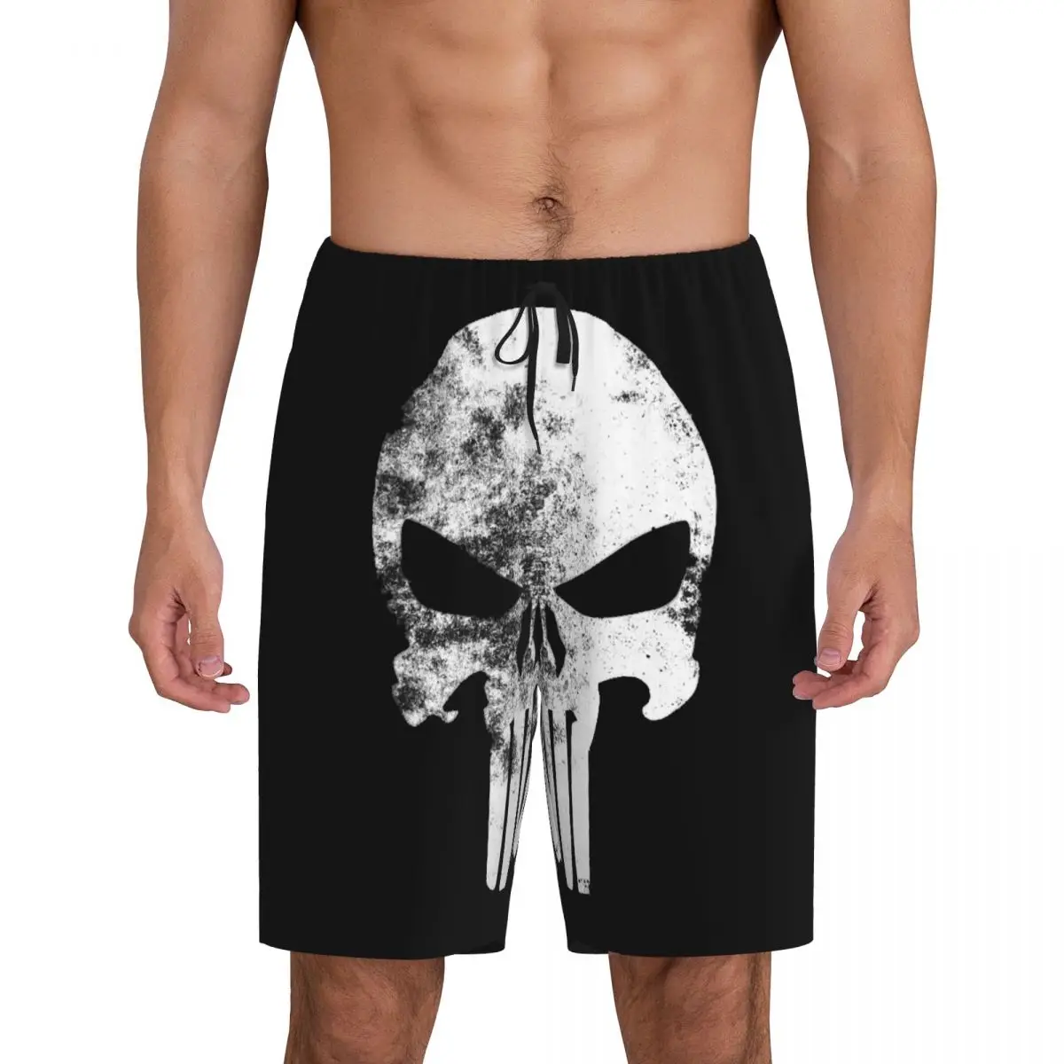 Custom Vintage Punisher Skeleton Skull Pajama Shorts Men's Sleepwear Lounge Bottom Stretch Sleep Short Pjs with Pockets
Custom Vintage Punisher Skeleton Skull Pajama Shorts Men's Sleepwear Lounge Bottom Stretch Sleep Short Pjs with Pockets
