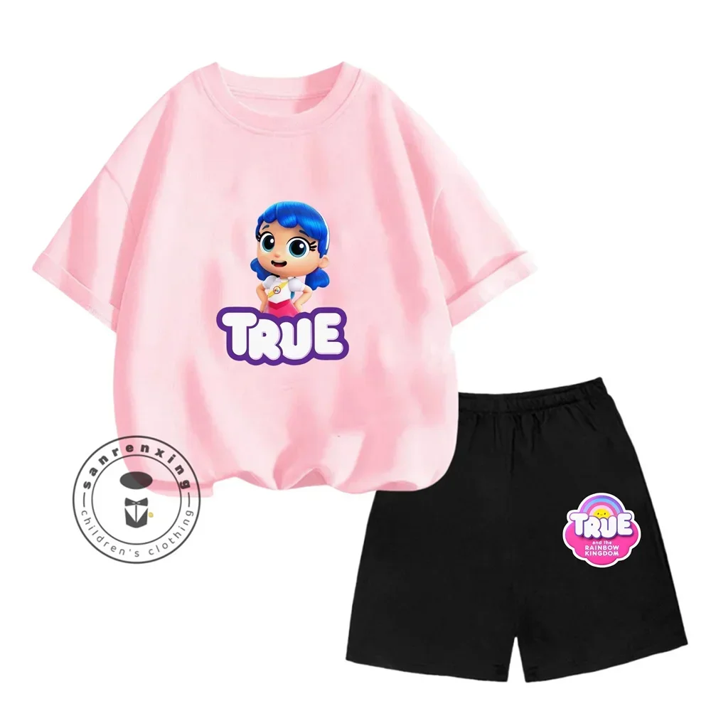 Футболка с принтом Kawaii True and the Rainbow Kingdom, футболка с героями мультфильмов для мальчиков и девочек, топы в стиле Харадзюку, летняя детская футболка с короткими рукавами
Футболка с принтом Kawaii True and the Rainbow Kingdom, футболка с героями мультфильмов для мальчиков и девочек, топы в стиле Харадзюку, летняя детская футболка с короткими рукавами