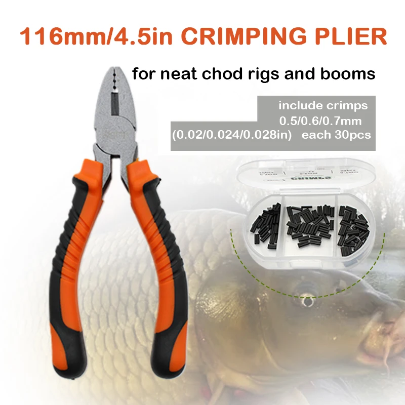 1Set Carp Fishing Tool Crimping Pliers For Neat Chod Rigs And Booms Fit Fluorocarbon Stiff Link Crimps 0.5/0.6/0.7mm Accessories
1Set Carp Fishing Tool Crimping Pliers For Neat Chod Rigs And Booms Fit Fluorocarbon Stiff Link Crimps 0.5/0.6/0.7mm Accessories