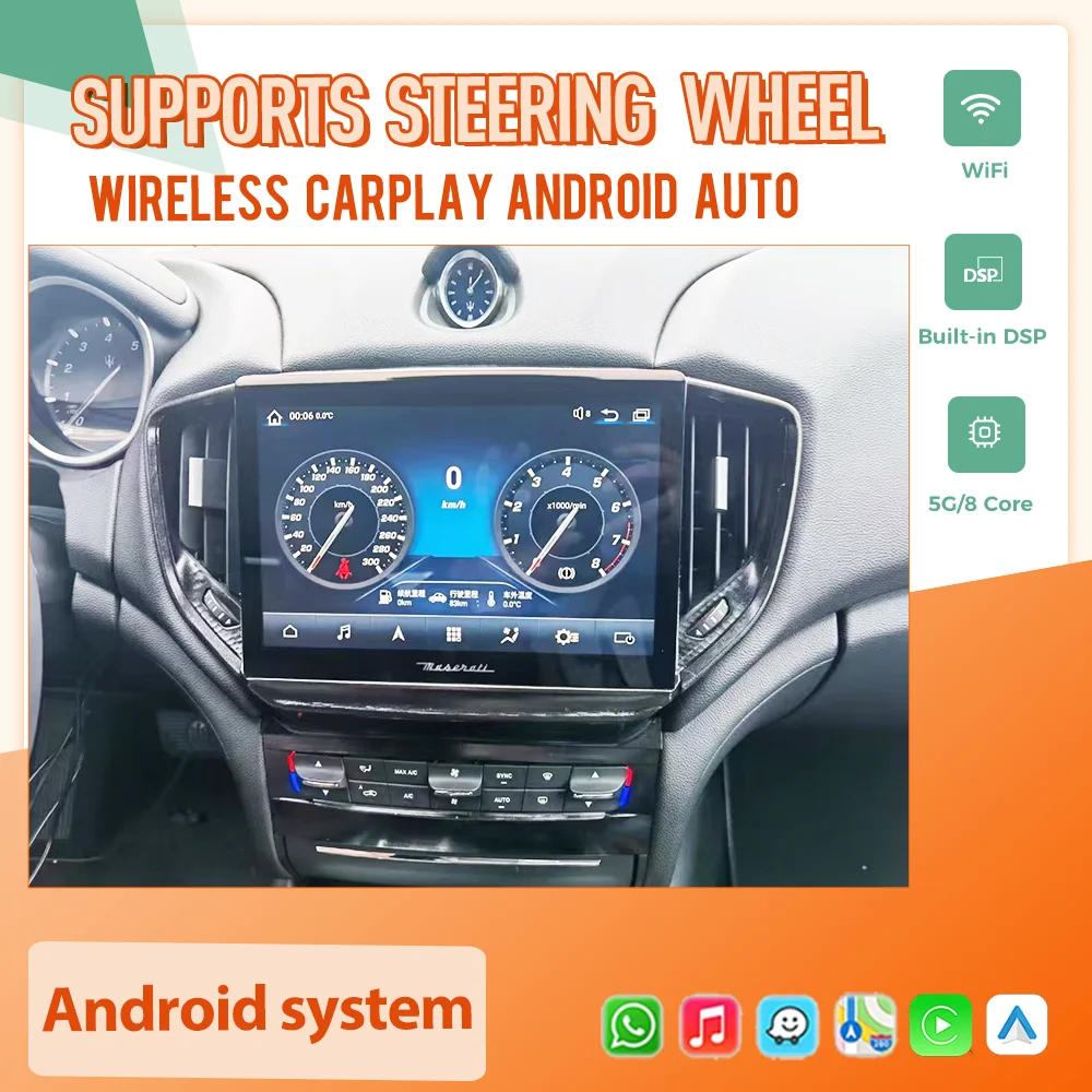 NEW Upgrade 10.26"For Maserati Ghibli 2014-2016/2017-2020 Multimedia Android Player Car Navi Radio Stereo GPS Carplay Head Unit
NEW Upgrade 10.26"For Maserati Ghibli 2014-2016/2017-2020 Multimedia Android Player Car Navi Radio Stereo GPS Carplay Head Unit