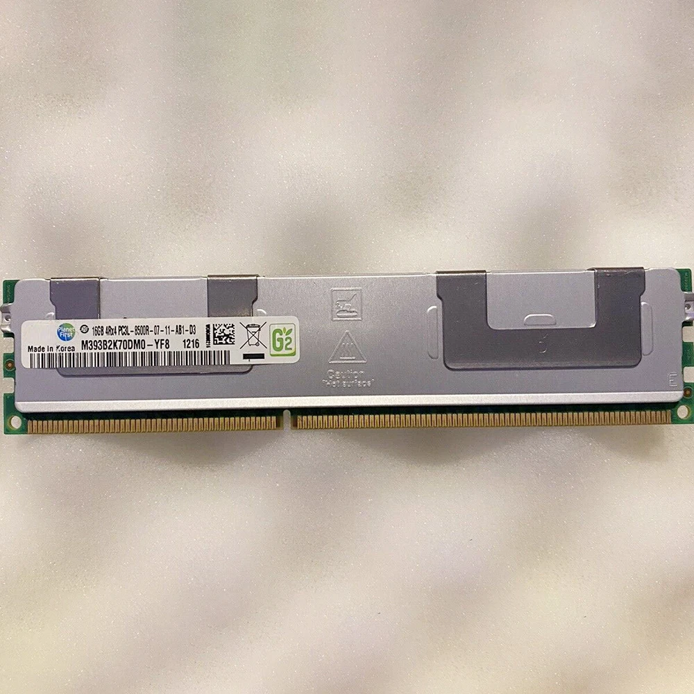 1PCS For Samsung RAM 16G 16GB 4RX4 DDR3L PC3L-8500R 1066 REG Server Memory M393B2K70DM0-YF8
1PCS For Samsung RAM 16G 16GB 4RX4 DDR3L PC3L-8500R 1066 REG Server Memory M393B2K70DM0-YF8